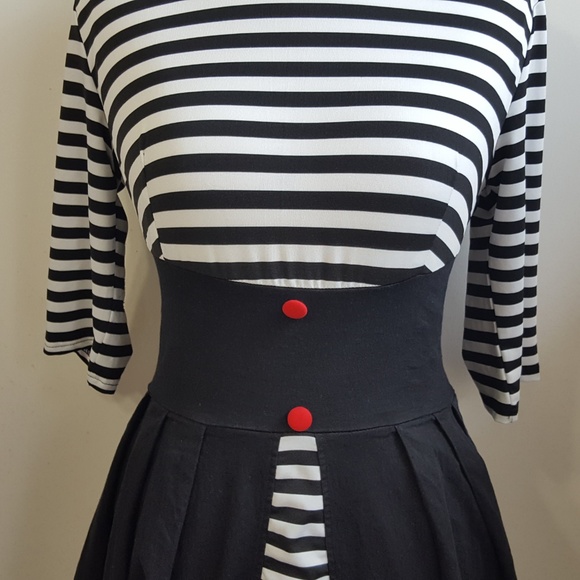 Rockabilly Pinup Swing Dress L Fit & Flare - Picture 4 of 8